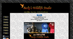Desktop Screenshot of beckyswildlifestudio.com